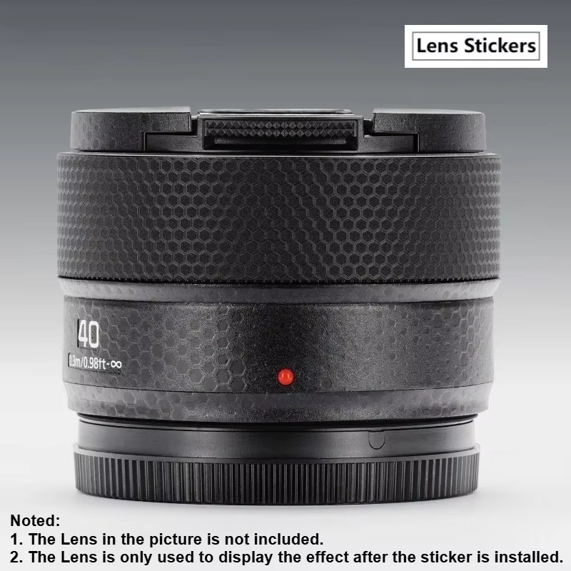Panasonic Lumix 40mm F2 (S-S40) Objektivaufkleber in Schwarz als Schutzfolie - Bild 2