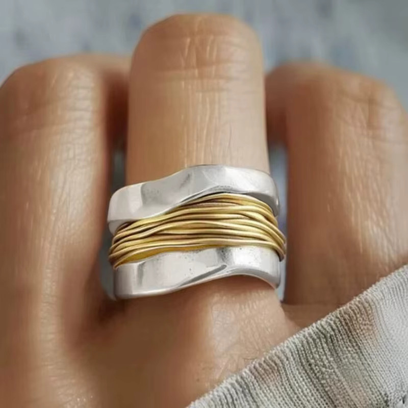 Huitan Ring, Bicolor, Silber, Damen - Bild 2