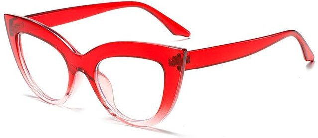 Yiran Health & Beauty Sonnenbrille Cat-Eye, Vollrand, Rot, Unisex - Bild 1