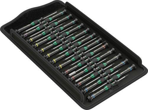 Wera Kraftform Micro Big Pack 1 Elektronik- und Feinmechanik-Schraubendreher-Set, 25-teilig, Schwarz-Grün - Bild 1