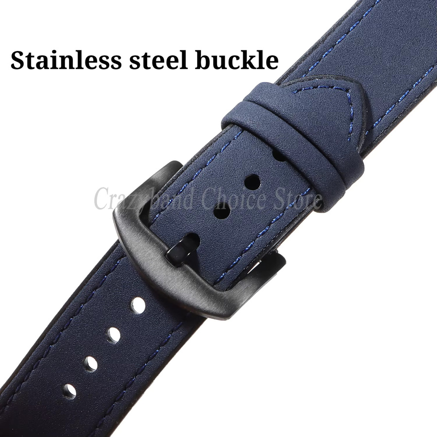 Uhrenarmband Leder-Silikon, Unisex, 20mm, 22mm - Bild 2