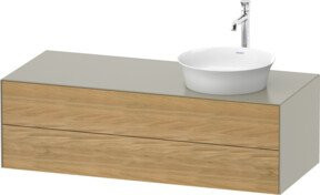 Duravit Waschtischunterschrank White Tulip in White, Breite: 130 cm, Tiefe: 55 cm, Höhe: 40,8 cm - Bild 1