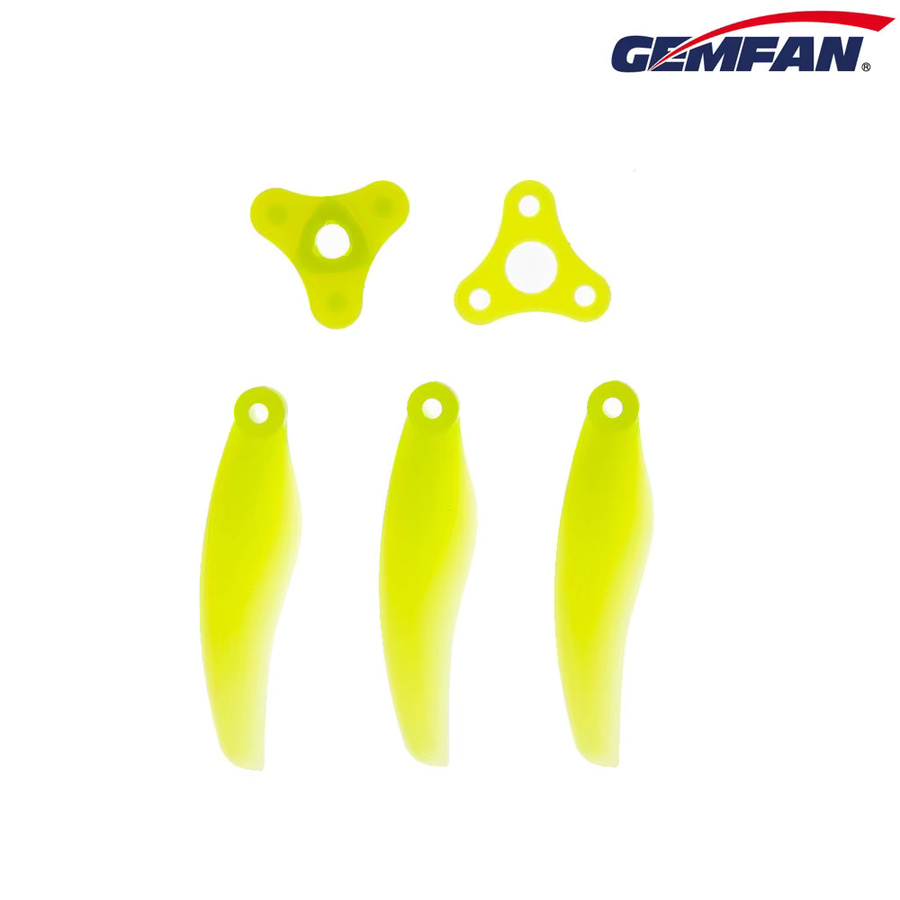 Gemfan Floppy Proppy F5135 5,1 Zoll Faltbare 3-Blatt-Propeller für FPV Freestyle und Langstrecken Drohnen, 2 Paare, Schwarz - Bild 2