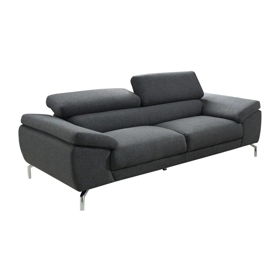 Vente-unique Sofa Gretel Grau Stoff Breite: 216 cm - Bild 2