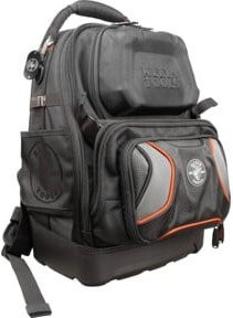 Klein Tools Tradesman Pro Werkzeugrucksack mit 48 Fächern, Farbe: Orange/Schwarz, Breite: 49,5 cm - Bild 1