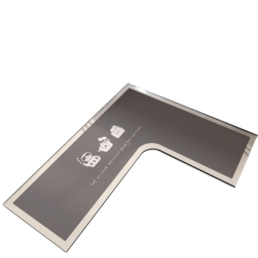 L-förmige Kieselgur Fußmatte von Yiran Furniture, wasserabsorbierend und rutschfest, B/T/H: 80 x 120 x 45 cm - Bild 1