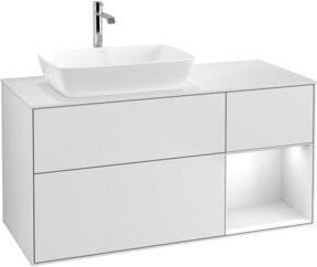 V&B Waschtischunterschrank Finion in Weiß lackiert, Breite: 120 cm, Tiefe: 50,1 cm, Höhe: 50,1 cm - Bild 1
