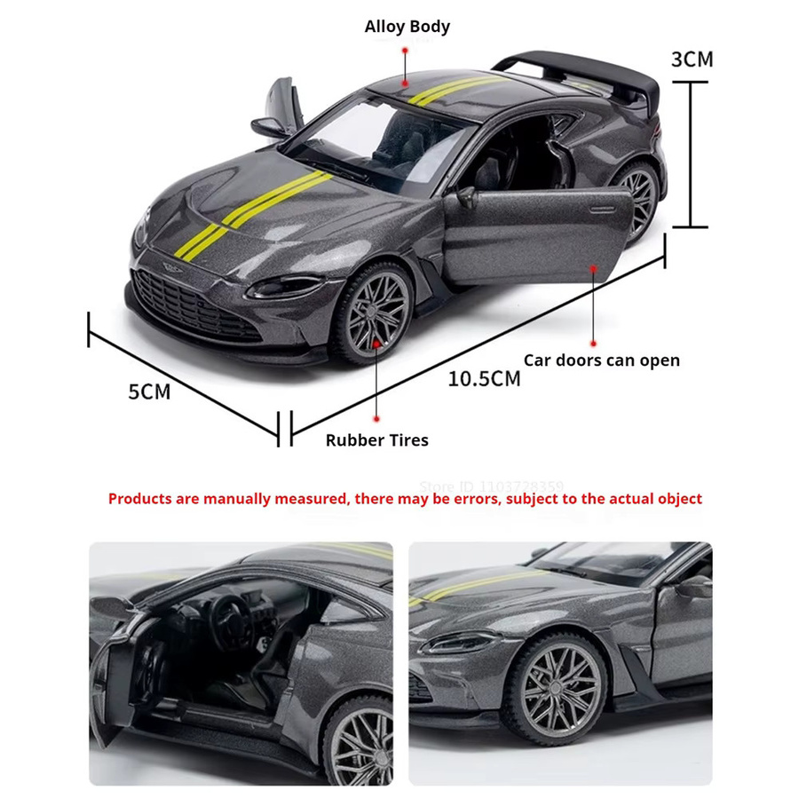 RMZ city V12 Valkyrie Supercar, Spielzeugmodell, 1:43, Metall, Gummi - Bild 2