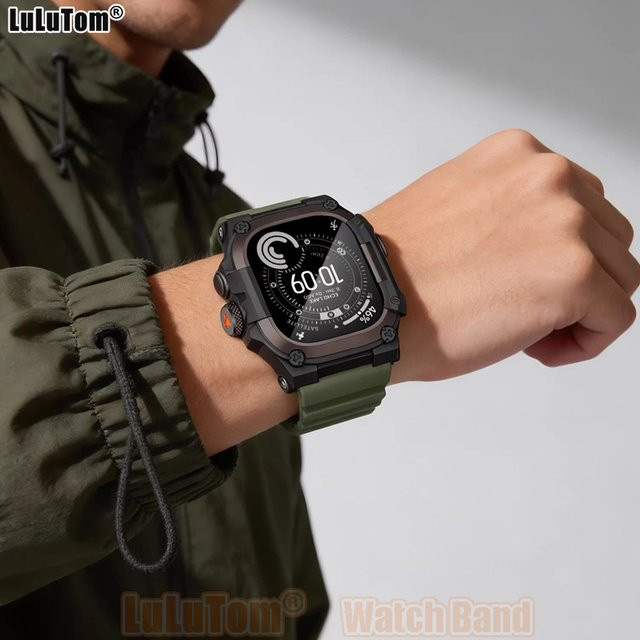 LuLuTom Uhrenarmband TPU, Schwarz, Unisex - Bild 1