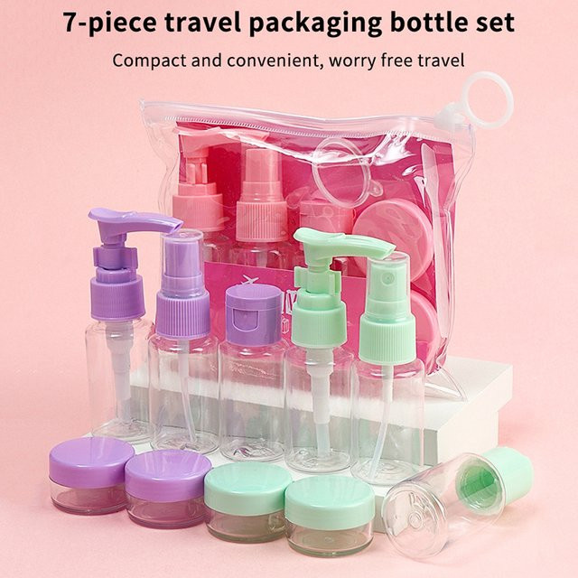 AESTHTANY Reiseflaschen-Set, 7-teilig, Unisex - Bild 1