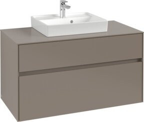 Villeroy & Boch Waschtischunterschrank Collaro in Cashmere Grey, Wandmontage mit internen Schubladen, B/H/T: 100 x 50 x 54,8 cm - Bild 1