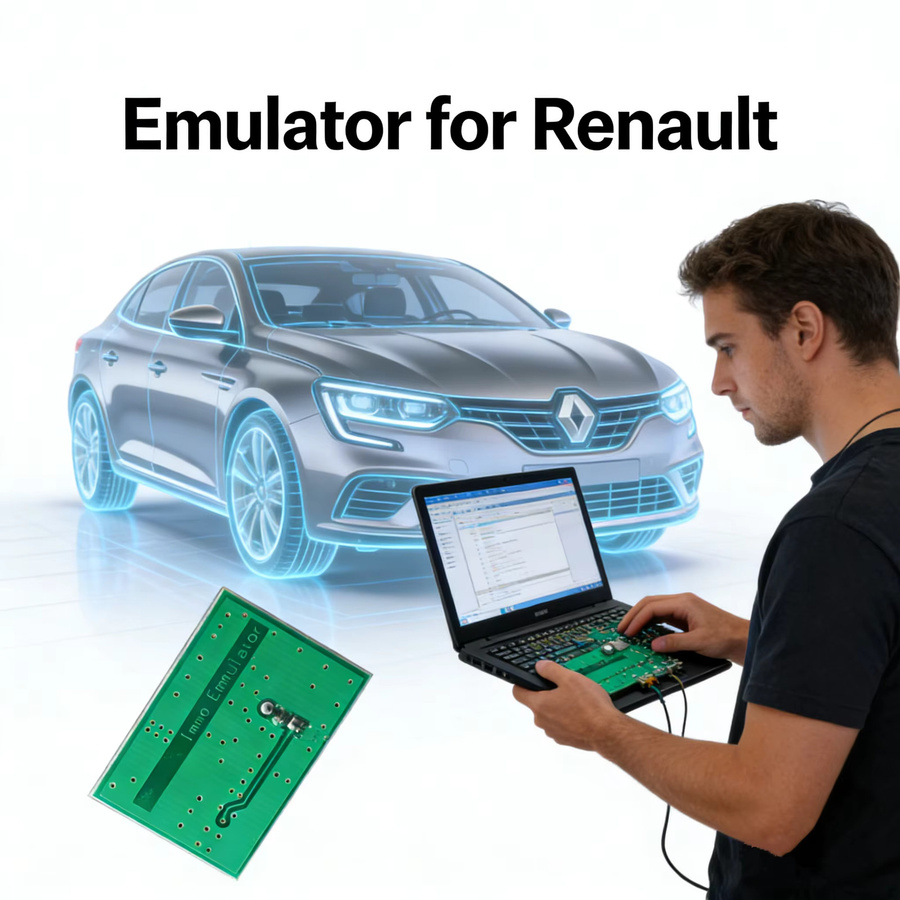 VessTek Immo Emulator Modul für Renault ohne PIN-Code, kompatibel mit EDC15C3, DCU3R, MSA15, Sirius32 und Fenix5, Farbe: Grün - Bild 3