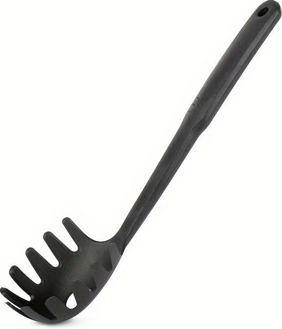 XYKK01 Nylon-Nudelservergabel mit integriertem Sieb in Grau - Bild 1