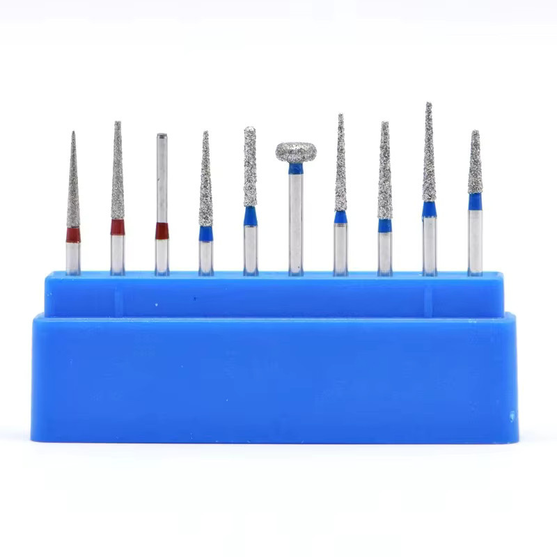10 Stück Diamant-Nagelbohrer Set, elektrische Fräser für Maniküre und Pediküre, Unisex - Bild 2