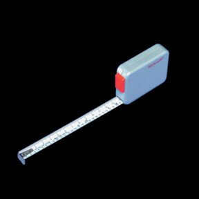 Schroff Massband 2m aus Kunststoff und Metall