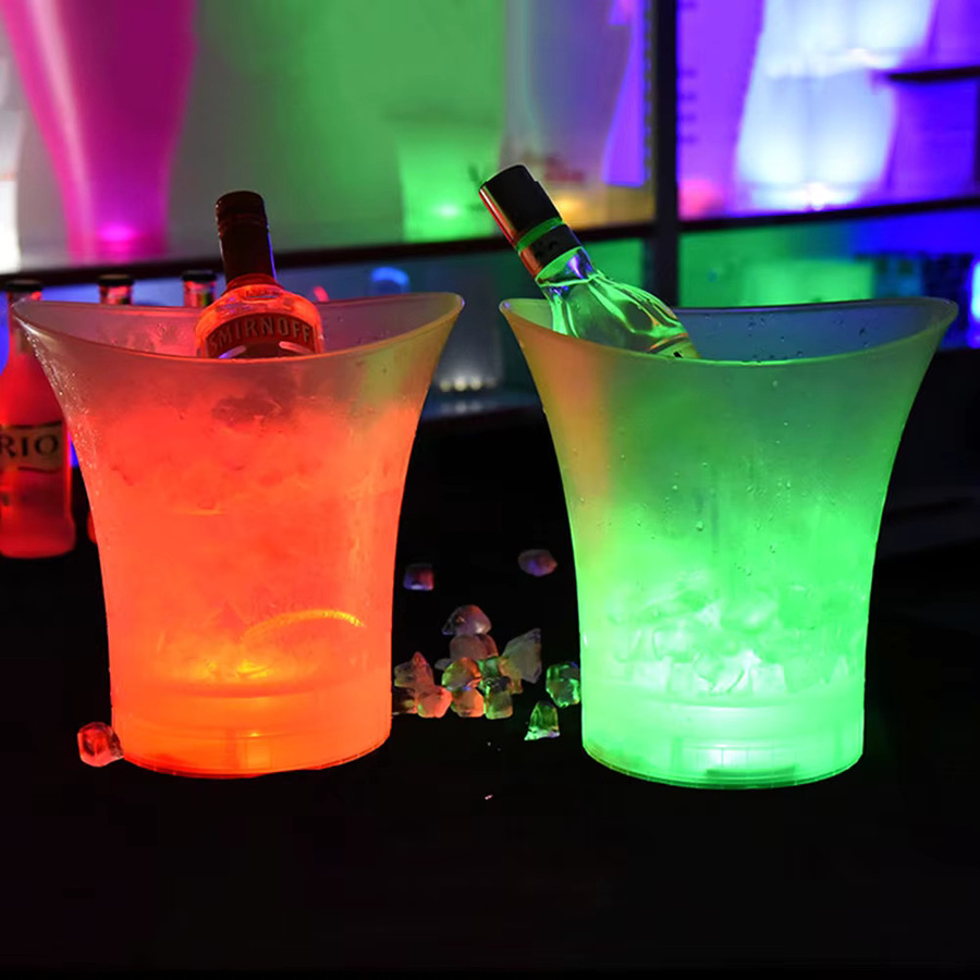 Wasserdichter LED Eiskübel von NICEYARD in 4 Farben für Bars und Partys, 5 l - Bild 3