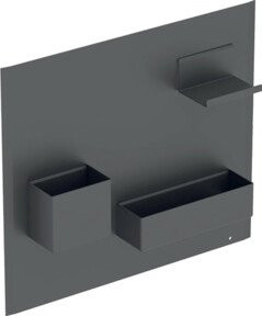 Geberit Magnetwand-Set Acanto in Lava/Lava matt, B/T/H: 44,9 x 38,8 x 7,5 cm - Bild 1