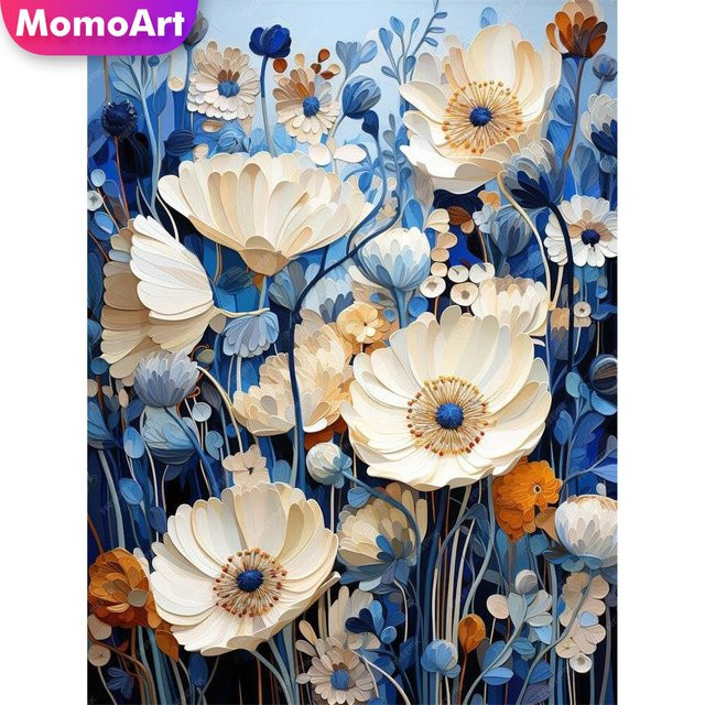 Momoart Blume Diamant Stickerei, DIY Malerei, Natur, Bunt / Mehrfarbig - Bild 1