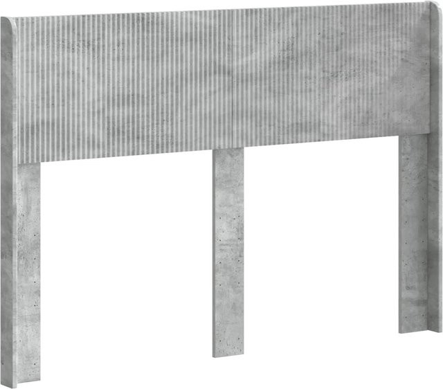 vidaXL Kopfteil für das Bett in Betongrau, modernes Design aus MDF, matt - Bild 1