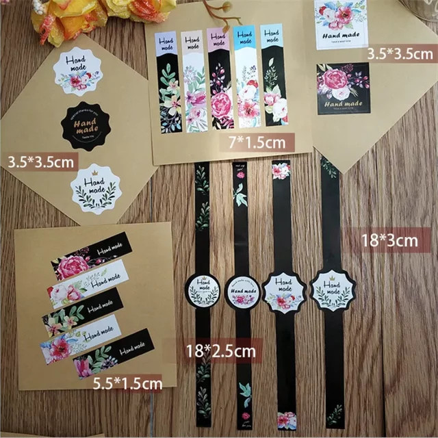 Justforyou Thankyou Siegelaufkleber mit sechs Designs, 50 Stück, Mehrfarbig, Papieretiketten für Scrapbooking - Bild 1