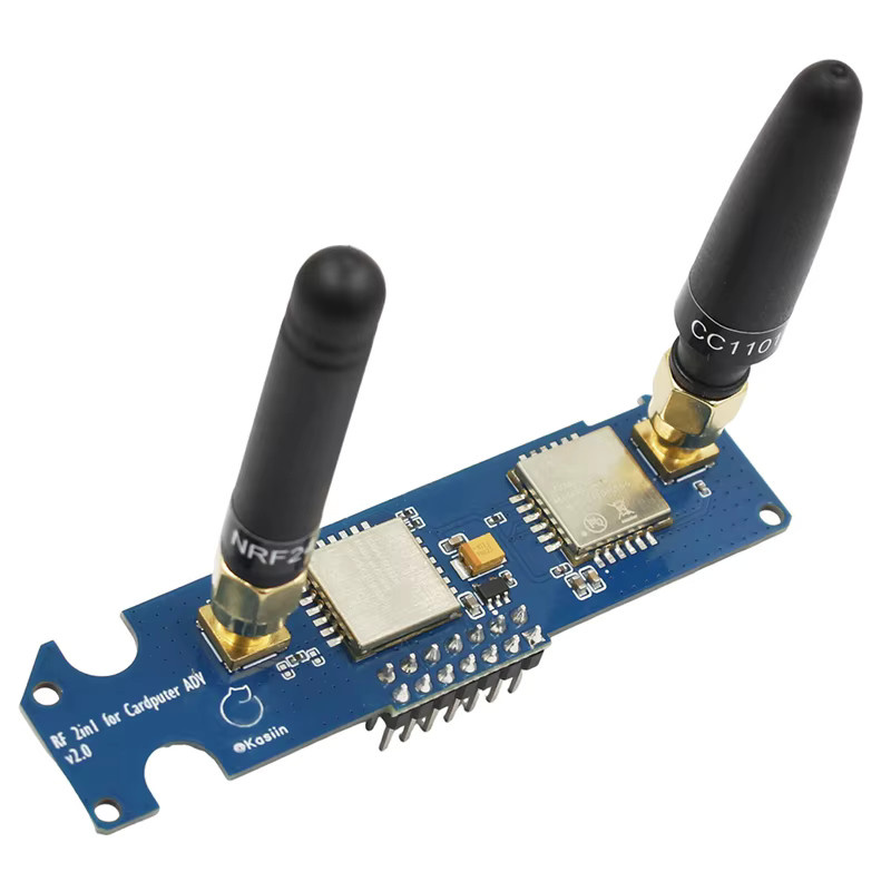 CJSD 2-in-1 RF-Modul für M5Stack Cardputer mit NRF24 und CC1101 Dualband-Board für verbesserte Antennenstabilität bei 2,4 GHz und 433 MHz Signalen in Blau - Bild 3