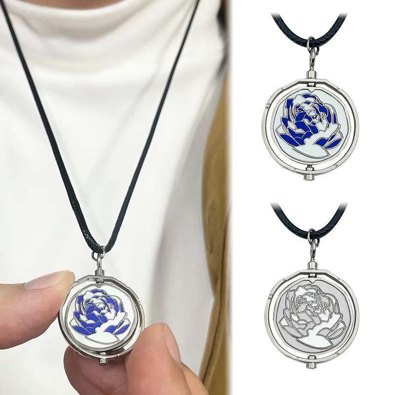 Halskette Jinx Blue Rose, Silber, Unisex - Bild 2
