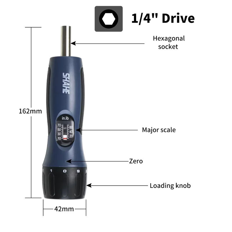 SHAHE Drehmomentschraubendreher Set mit Bits für Auto und Fahrrad Reparatur 10-70 lb-ft - Bild 3
