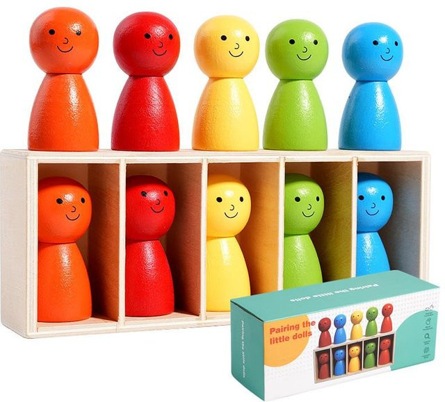 Yiran toy Montessori Farbensortierspielzeug, Holz, ab 3 Jahre - Bild 1