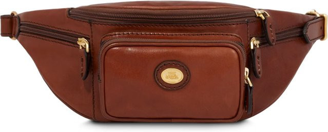 The Bridge Gürteltasche Leder, Braun/Gold, Unisex - Bild 1