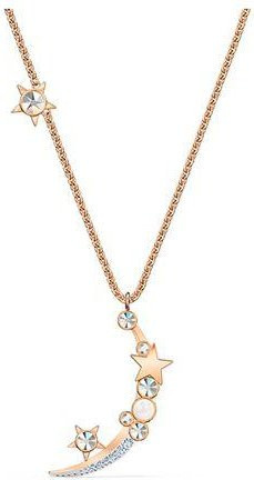 Swarovski Halskette Damen, Silber Roségold, Kristall, Bicolor - Bild 1