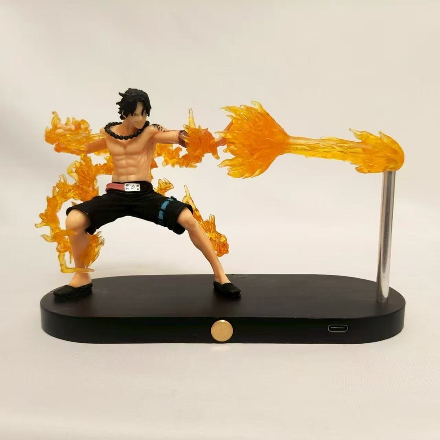 Yiran toy 1 One Piece Luffy Ace Actionfigur LED Nachtlampe Tischleuchte - Bild 2