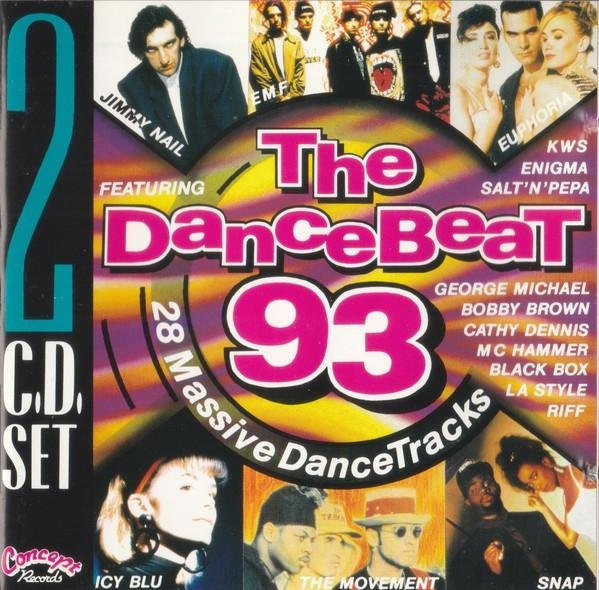 Dancebeat 93 CD von Various – Concept Records (1992) – Dance & Electronica in Pink/Mehrfarbig (Gebraucht) - Bild 1