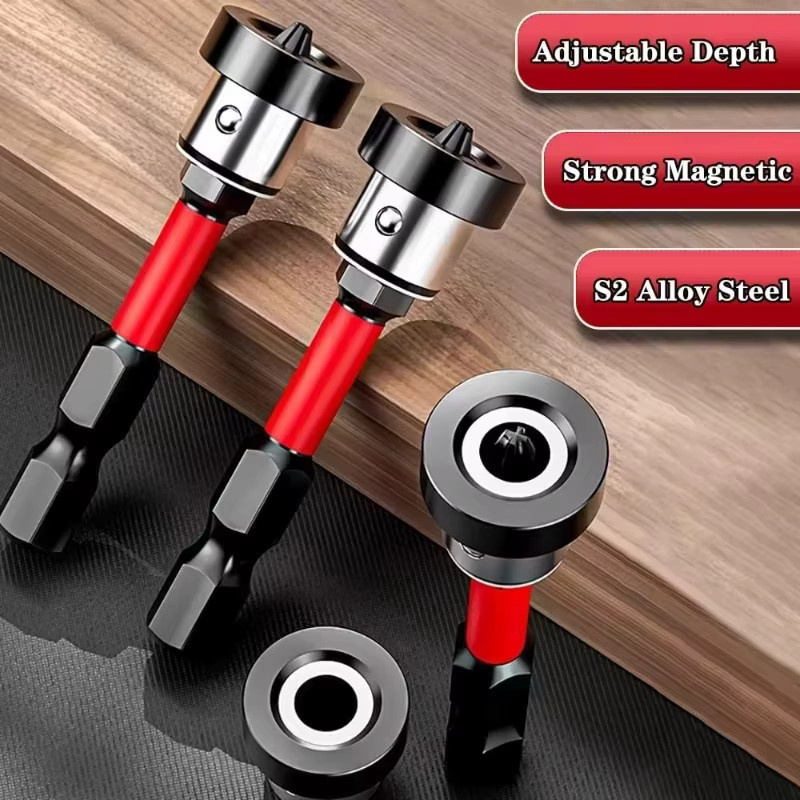 GUHE Magnetische S2 Positionierungs-Schraubendreher-Bits für Trockenbau und Gipskarton - Bild 4