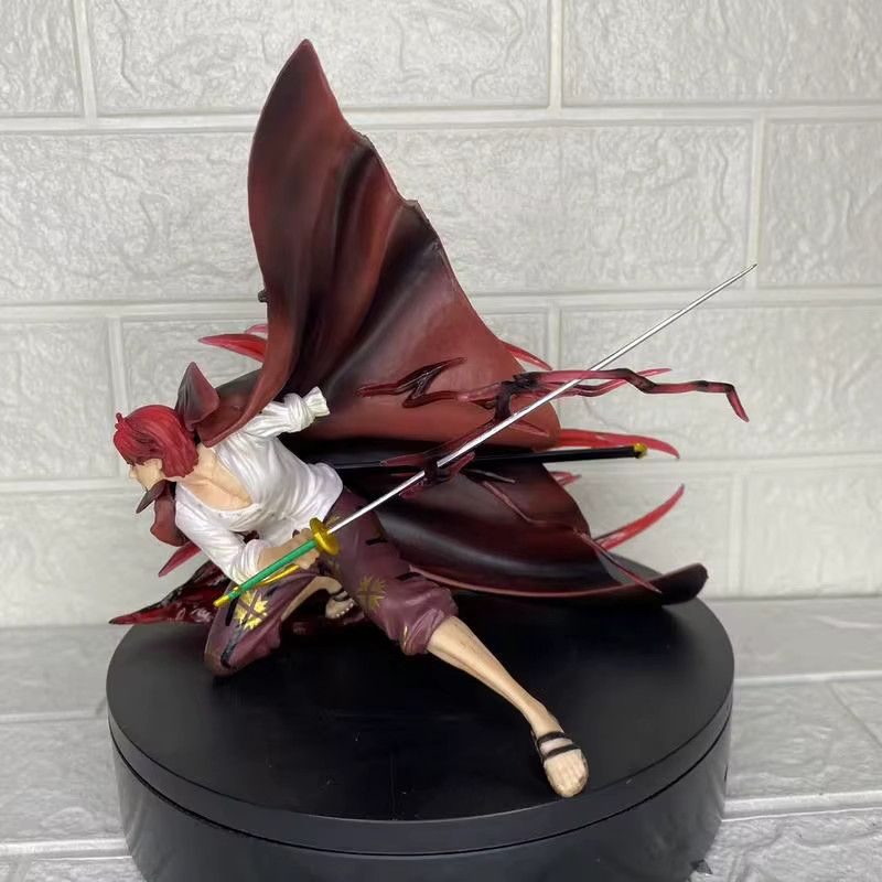 Bandai One Piece Anime-Figur Red Haired Shanks PVC-Modell in Rot und Multicolor - Bild 3