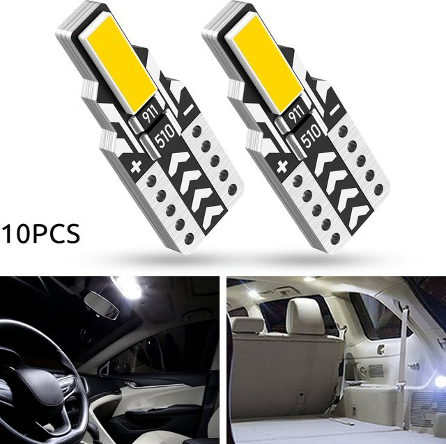 Novsight T10-4 LED-Birnen Set, 10 Stück, Cool White 6000 K, 100 lm, Weiß - Bild 1