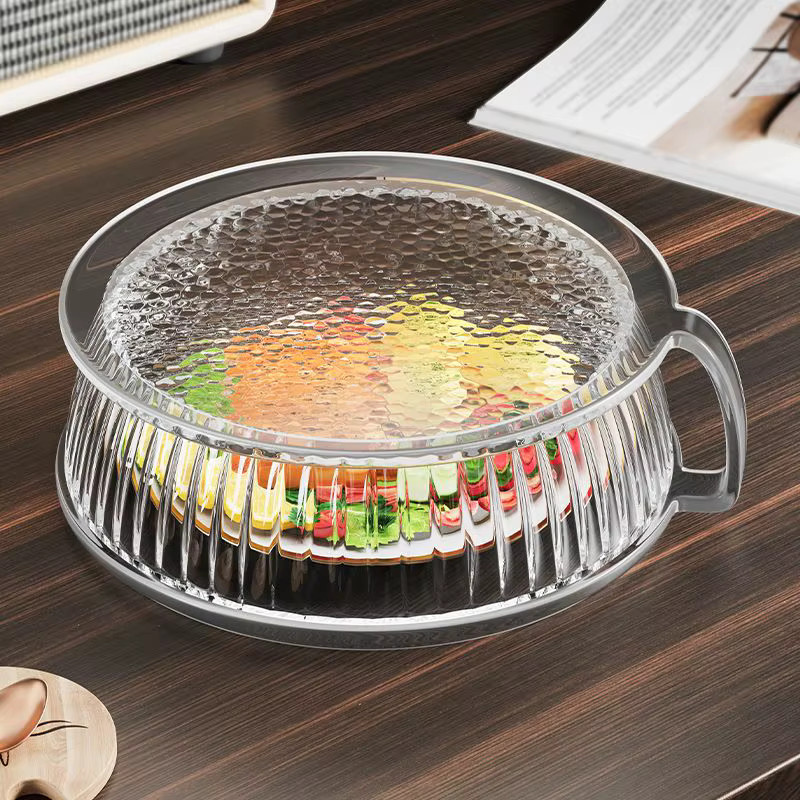 PGY Mikrowellenabdeckung aus transparentem, lebensmittelechtem Kunststoff, spritzwassergeschützter Deckel für Schüsseln - Bild 3