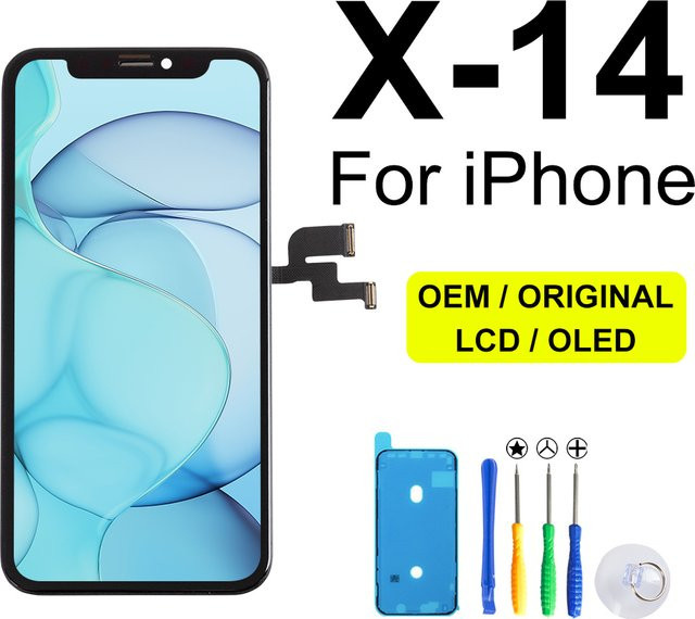 OLED-LCD Display Ersatz für Apple iPhone X Xs Xr 11 12 13 Pro Max in Schwarz - Bild 1