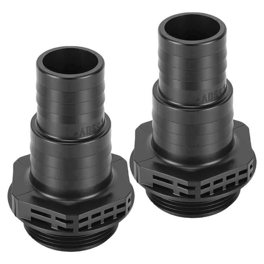 Koogeelife 2er Set Pumpenanschlüsse Adapter aus ABS für Sandpumpen und Pool Spa, Schwarz, Durchmesser: 32 mm - Bild 2