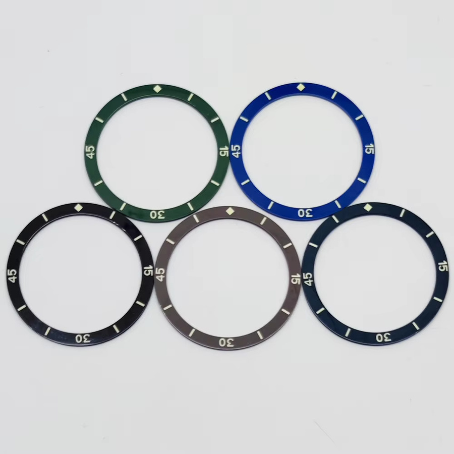 RICHUS Uhrenlünette Keramik, 38 mm, Grün - Bild 1