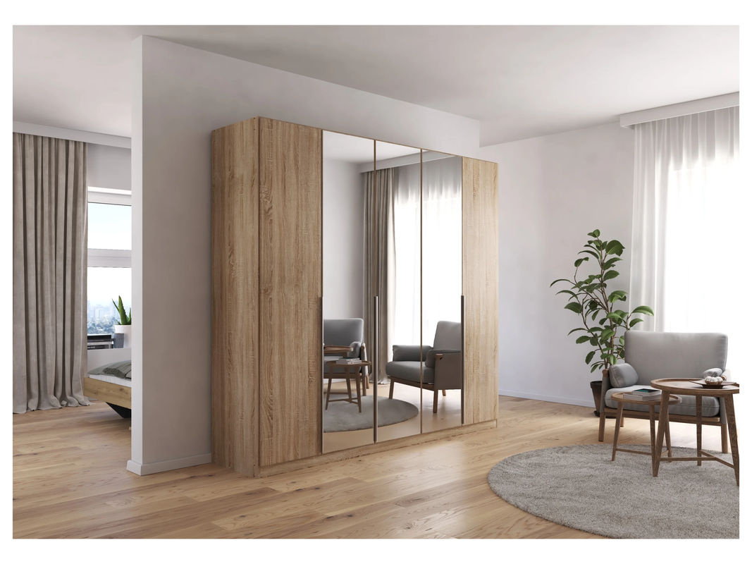 RAUCH Drehtürenschrank Alabama mit Spiegel in Eiche Sonoma und Beige, B/H: 226 x 210 cm - Bild 2