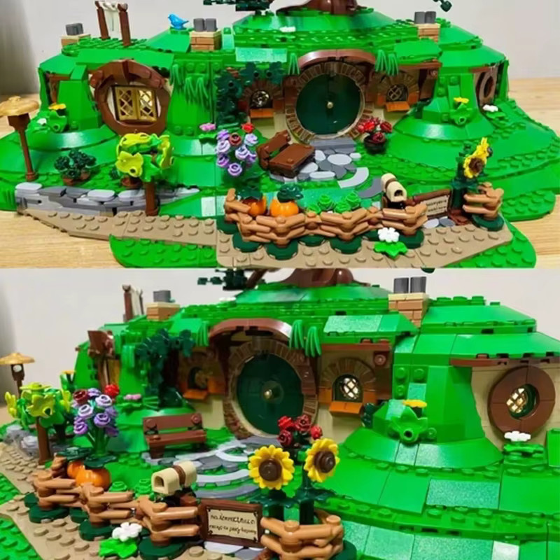 TEOK Shire Hole Dorf-Architektur, Baustein-Set, 2017 Teile, ab 14 Jahren - Bild 4