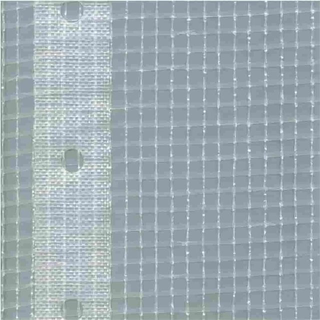 Klasebo Gerüstplane Gitterplane Weiss Transluzent 200g/m2 B: 10m - Bild 1