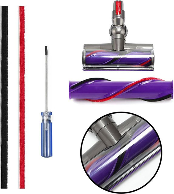 2er-Set Plush Strips für Dyson V11 bis V15 Staubsauger Rollbürsten-Streifen in Multicolour - Bild 1