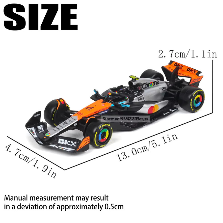 Bburago McLaren F1 2025 UK Station MCL39, Modellauto, 1:43, aus Metall, ab 3 Jahren - Bild 2