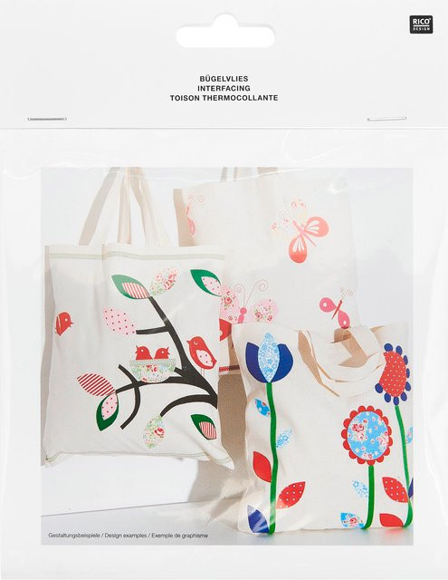 Rico Design Bügelvlies für Stoffe, Farbe: Weiß, 45 x 45 cm - Bild 1