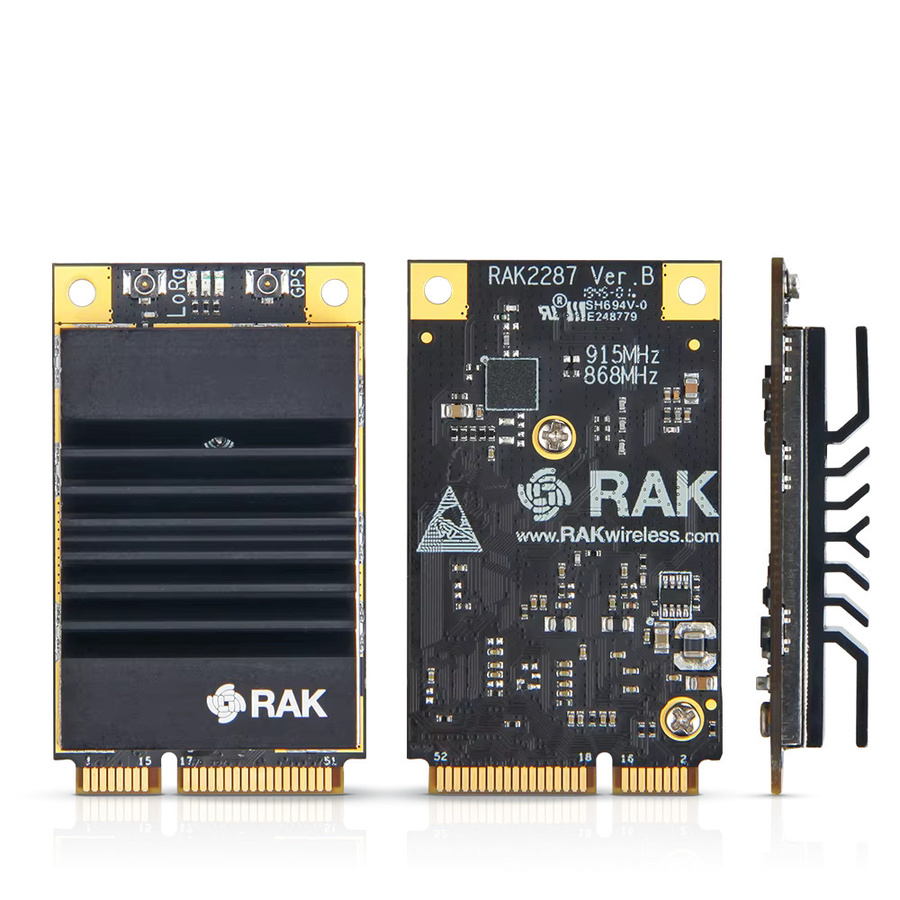 WisLink LPWAN-Konzentrator RAK2287 von RAKwireless IoT-Gateway mit Semtech SX1302 in Schwarz - Bild 3