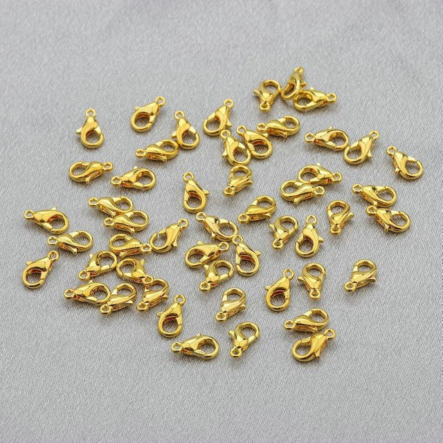 SMI Fine Karabinerverschlüsse, 18 Karat vergoldet, Kupfer, Unisex - Bild 1