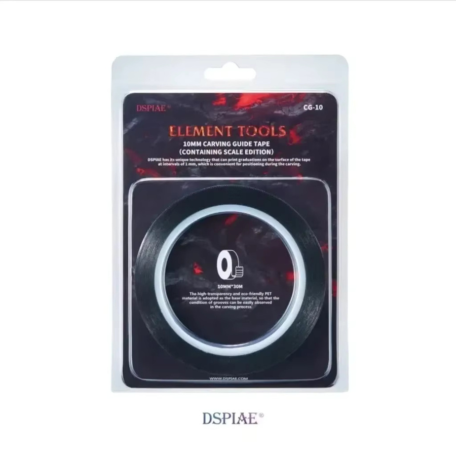 DSPIAE CG Serie Carving Guide Masking Tape für Modellbau in Schwarz - Bild 3