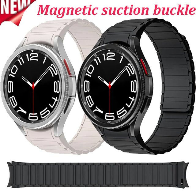Uhrenarmband Silikon, Schwarz, Unisex - Bild 1
