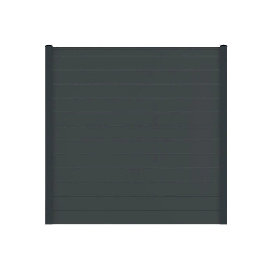 Vidual Sichtschutzzaun Snap 140 aus Aluminium in Anthrazit, blickdicht, zum Aufdübeln, Höhe: 175 cm, Breite: 140 cm - Bild 2